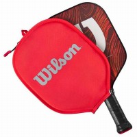 Estojo de Pickleball Vermelho Cinza Wilson  Oferta + Barato