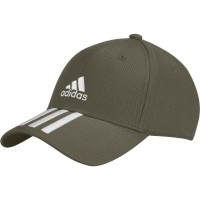 Bone Adidas BaseBall 3 Listras Verde Oliva Branco  Oferta + Barato