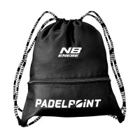 Saco de ginástica Enebe Padelpoint Negro PADELPOINT Saco de ginástica Enebe Padelpoint Negro
