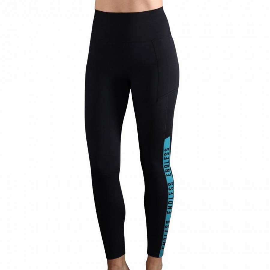 Mallas Endless Syncro Negro Petroleo  Oferta + Barato