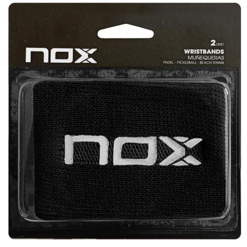 Nox Black Logo White Wristband 2 Units