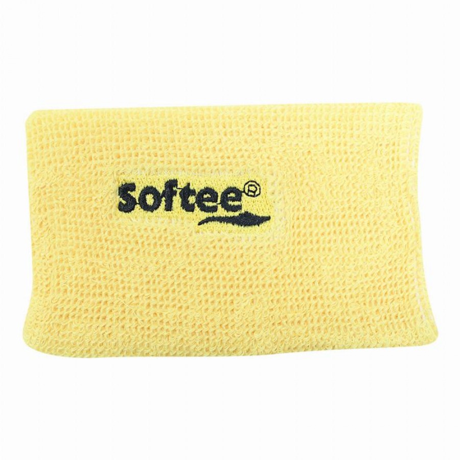 Softee Wide Yellow Wristband 1 unite PADELPOINT Softee Wide Yellow Wristband 1 unite