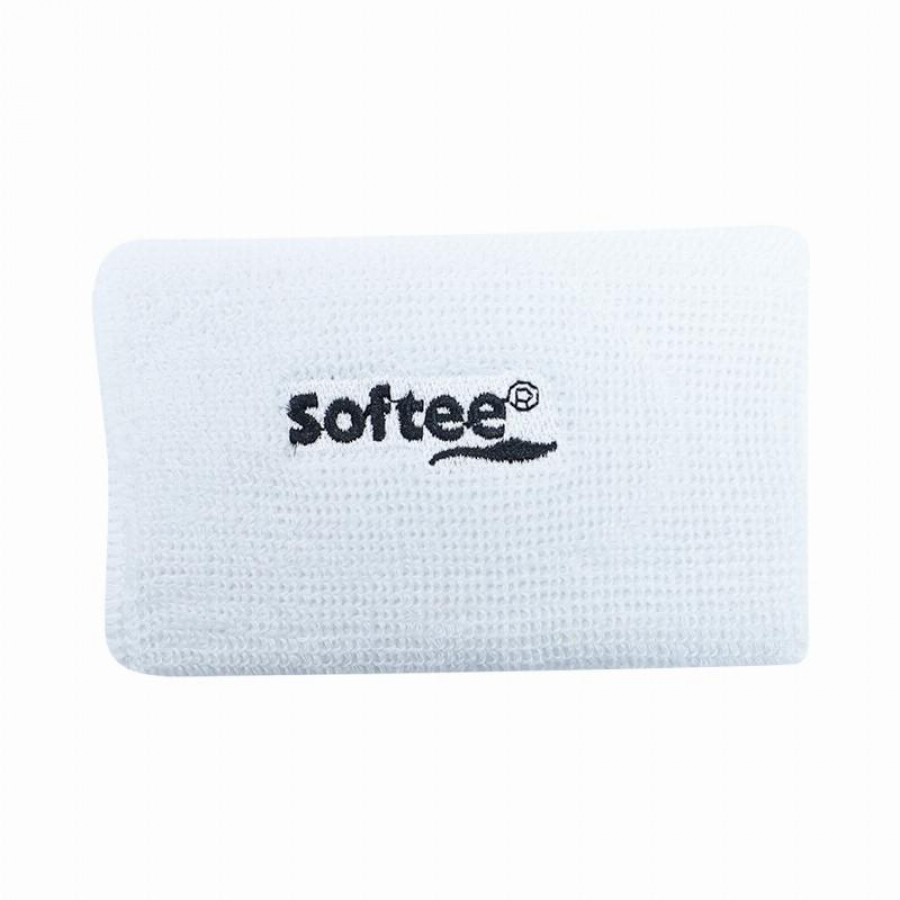 Softee Wide White Wristband 1 Unit PADELPOINT Softee Wide White Wristband 1 Unit