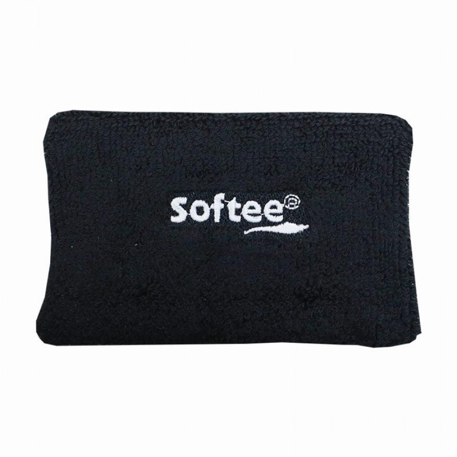 Softee Wide Black Wristband 1 Unit PADELPOINT Softee Wide Black Wristband 1 Unit