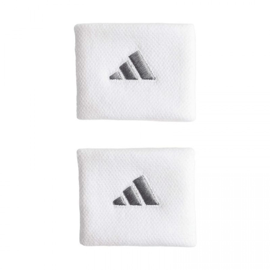Muñequeras Adidas Blanco Plata 2 Unidades