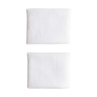 Muñequeras Adidas Blanco Plata 2 Unidades