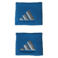 Adidas Short Blue Gray Wristbands 2 Units PADELPOINT Adidas Short Blue Gray Wristbands 2 Units