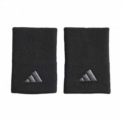 Bracelets Adidas Longs Noirs Argentés 2 Unités