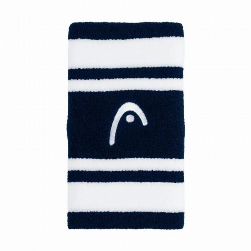 Head Striped 5 Navy Blue White Wristbands 2 Units