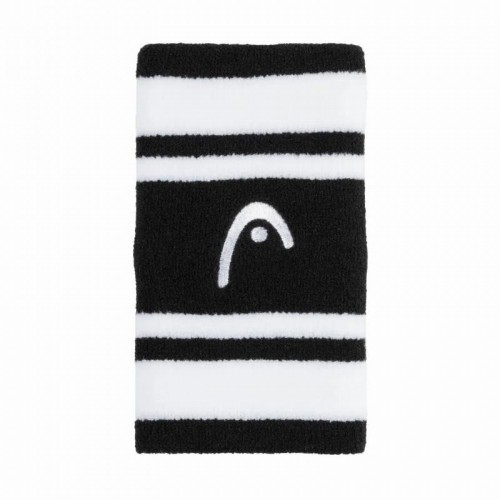 Head Striped 5 Black White Wristbands 2 Units