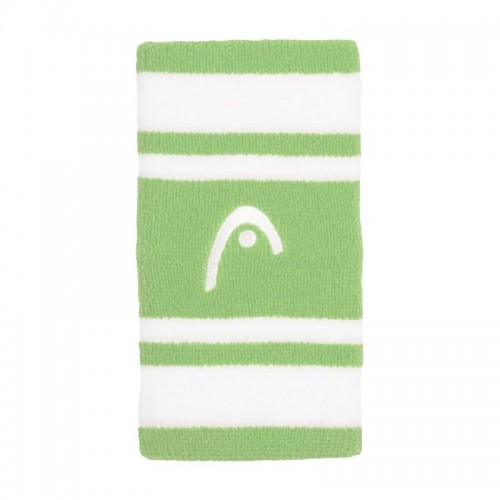 Head Striped 5 Green White Wristbands 2 Units