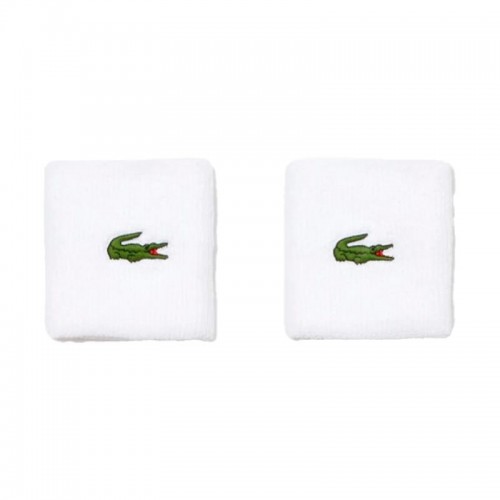 Lacoste White Wristbands 2 Units