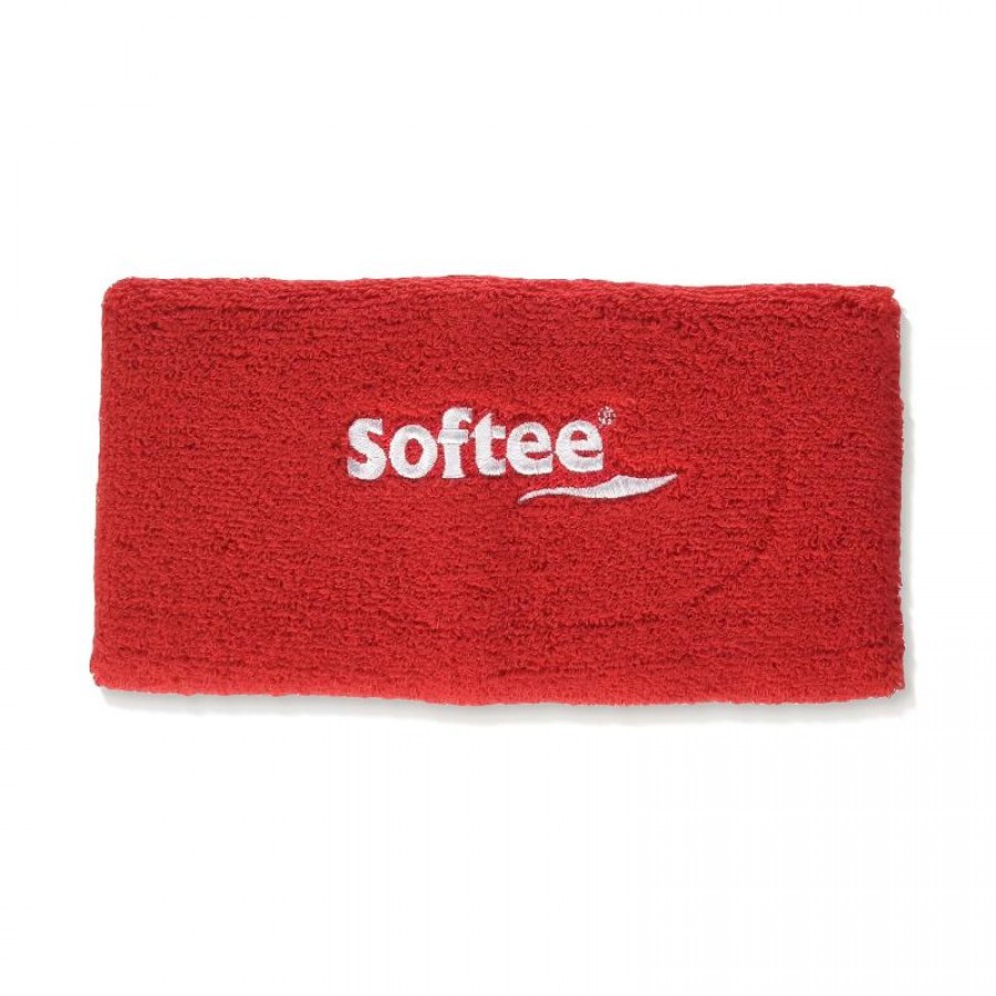 Softee Wide Red Wristbands 1 Unit PADELPOINT Softee Wide Red Wristbands 1 Unit