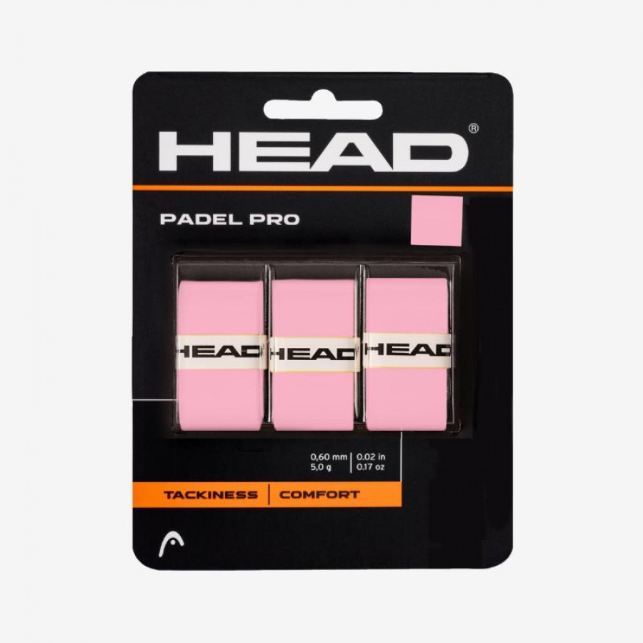 Overgrips Head Padel Pro Pink 3 unites   Offre - Pas cher