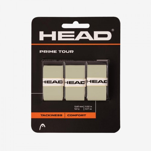 Overgrips Head Prime Tour Grey 3 Units