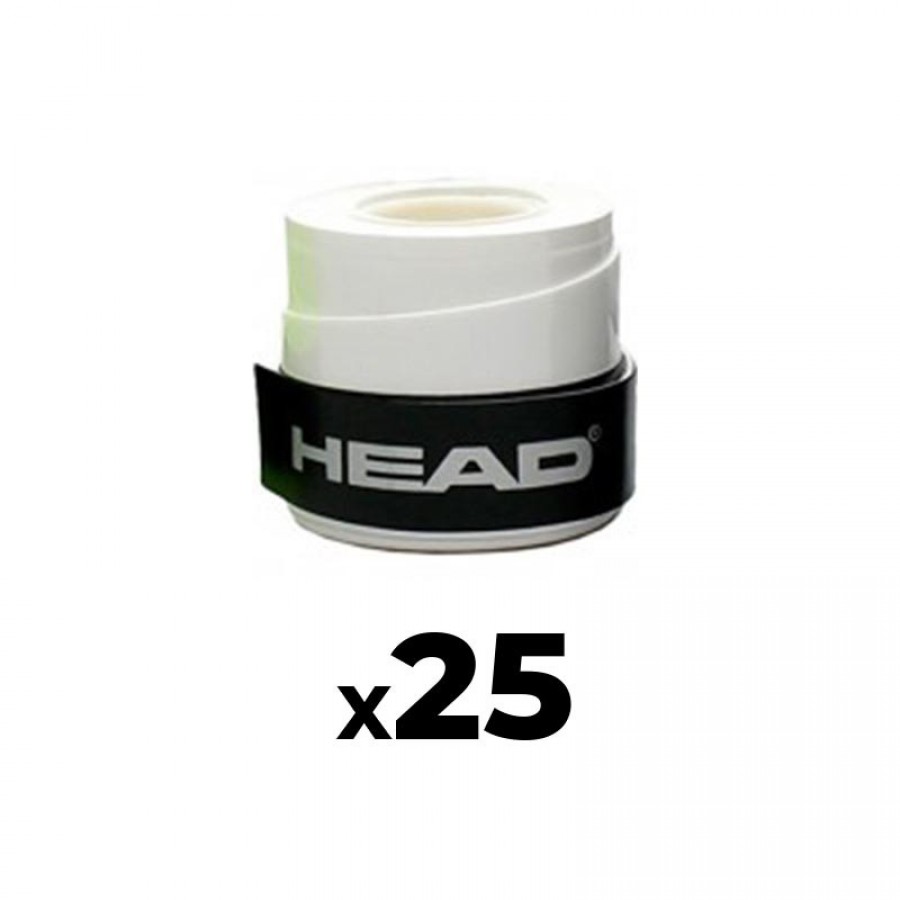 Overgrips Cabeça Xtreme Branco Macio 25 Unidades