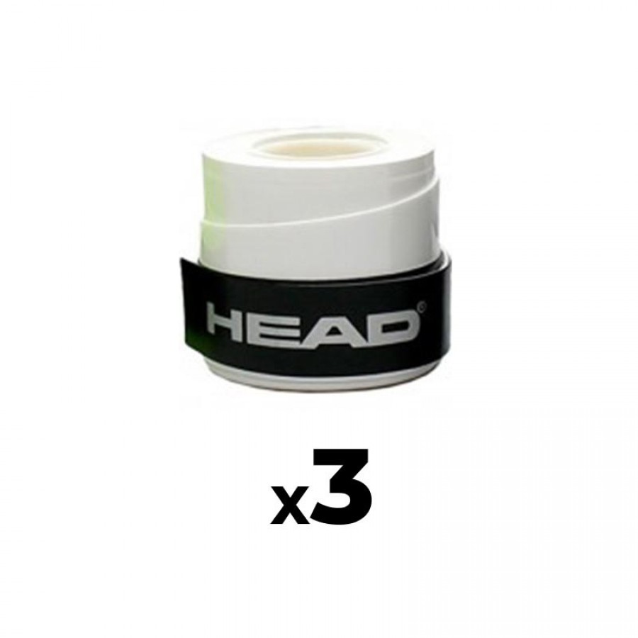Overgrips Cabeça Xtreme Soft Branco 3 Unidades