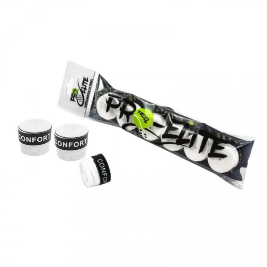 Overgrips Pro Elite Comfort Perforated White 6 Units