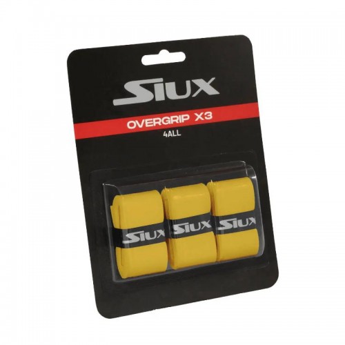 Siux For All Yellow Overgrips 3 Units