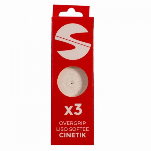 Softee Cinetik Smooth White Overgrips 3 unités