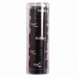 Softee Tech Smooth Black Overgrips 5 unità