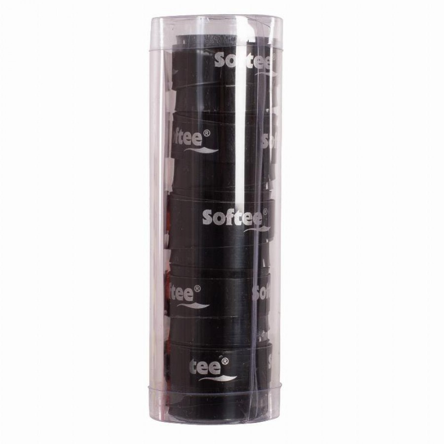 Softee Tech Smooth Black Overgrips 5 unités