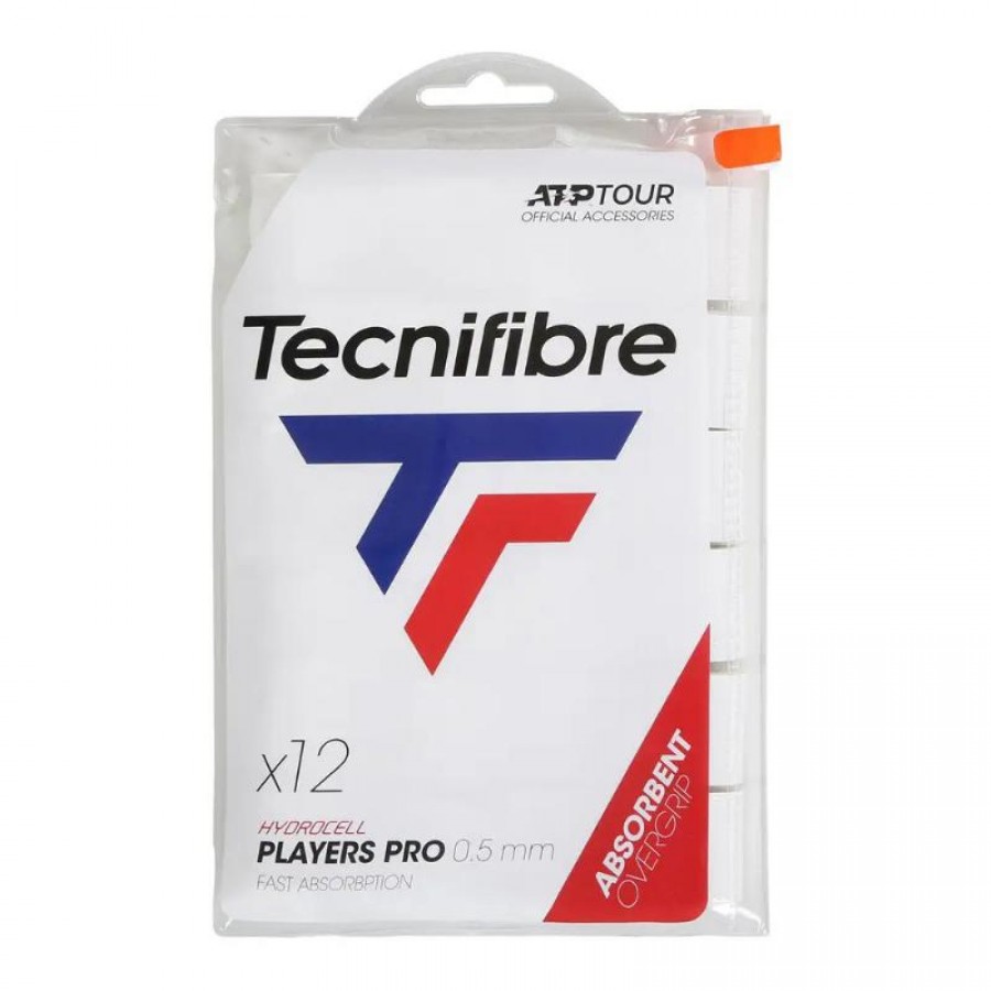 Overgrips Tecnifibre Players Pro Blanco 12 Unidades