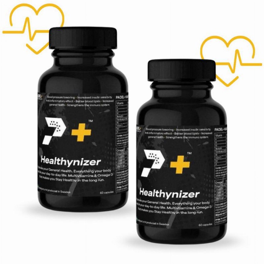Pacote Bote Padel Performance Healthnizer 120 Cápsulas x2  Oferta + Barato