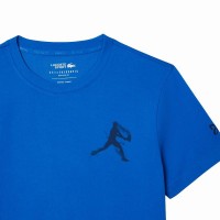 Pack Camiseta Lacoste Novak Djokovic Azul y Gorra Marino  Oferta + Barato