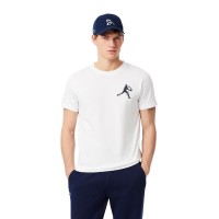Pack Lacoste Novak Djokovic White T-Shirt and Navy Cap  Offer + Cheap
