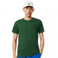 Pack Lacoste Novak Djokovic T-Shirt Green and White Cap PADELPOINT Pack Lacoste Novak Djokovic T-Shirt Green and White Cap