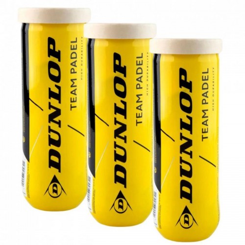 Pack of 3 Dunlop Team Ball Canisters