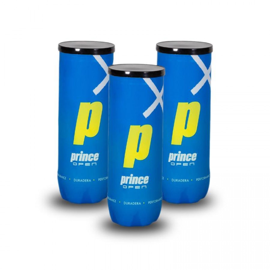 Pacote de 3 latas de bola aberta Prince Padel  Oferta + Barato