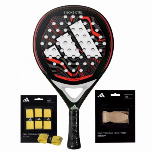 Adidas Bisoke Control 2024 Racket Pack with Overgrips and Protector