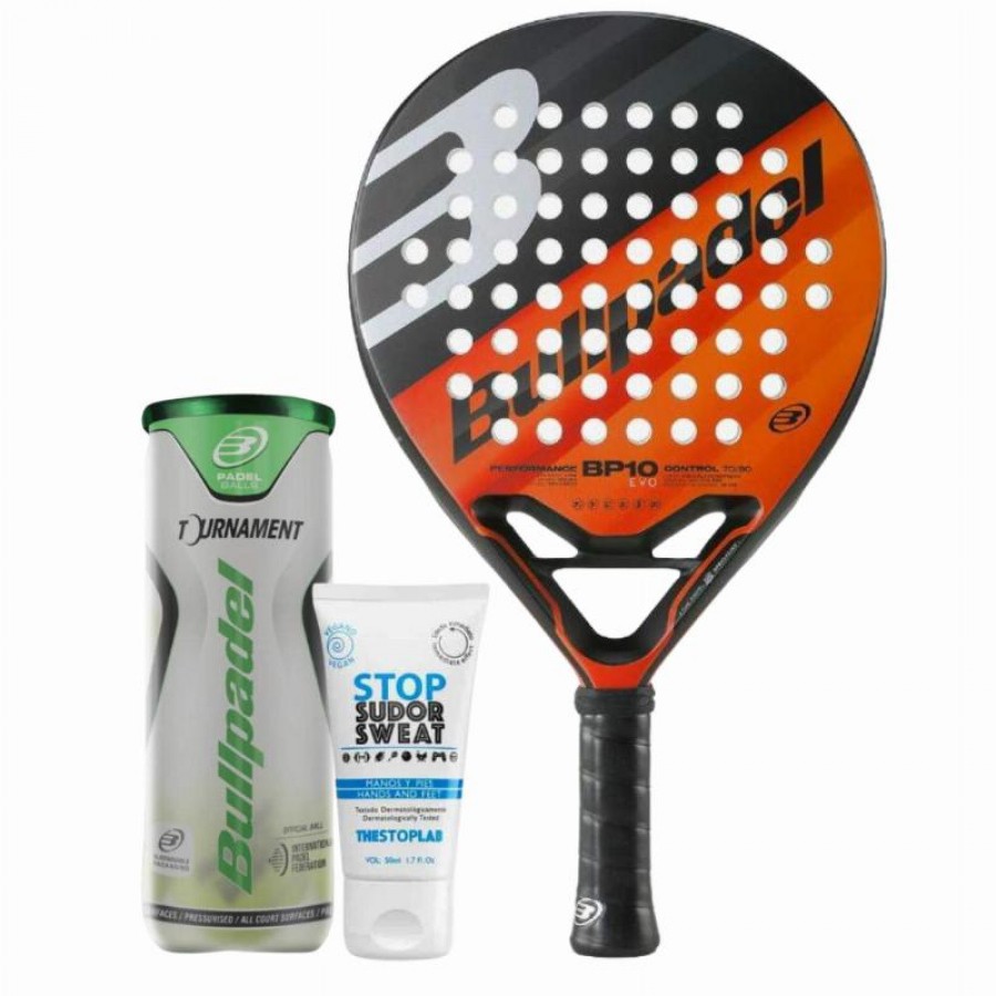 Pack Bullpadel BP10 EVO 2023 Racket with Magnesium and Balls  Offer + Cheap
