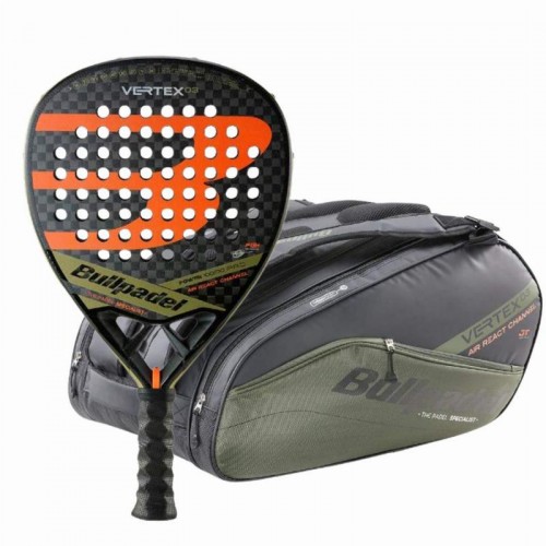 Pack Bullpadel Tello Chingotto Vertex 03 2023 Racchetta con sacco Padel per racchetta
