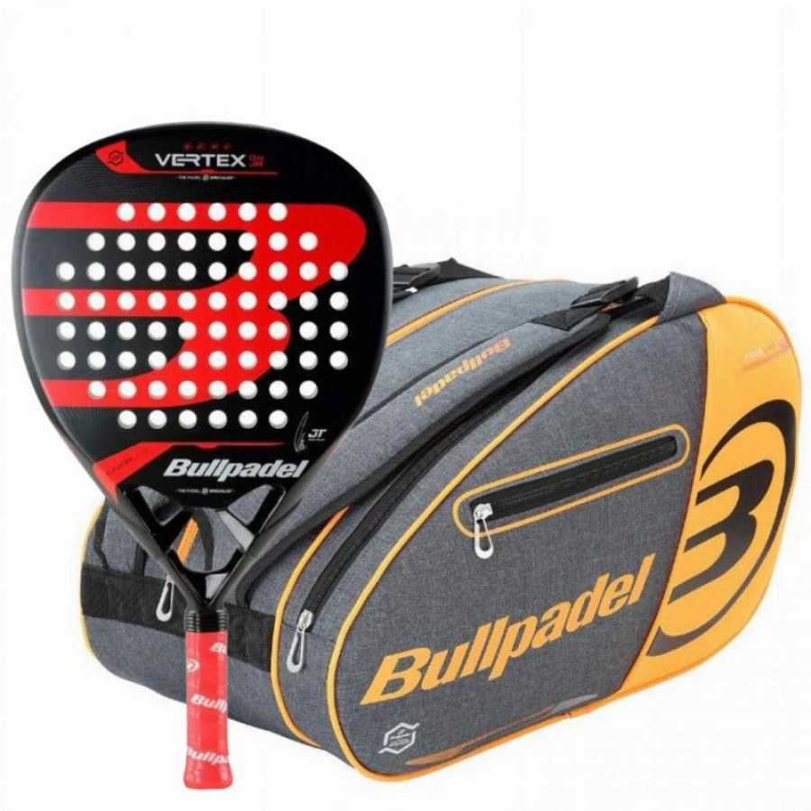 Pack Bullpadel Tello Vertex 04 Junior 2024 Racket and Bullpadel Orange Padel Racket Bag   Offer + Cheap
