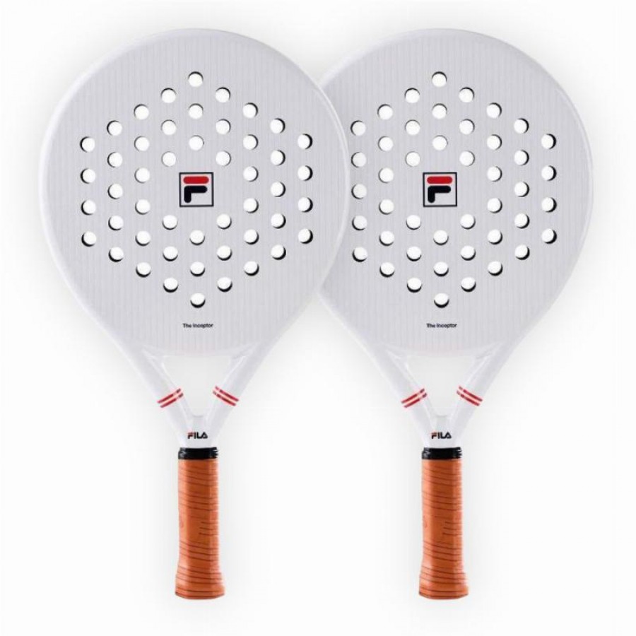 Pack Pala Fila The Inceptor Blanco X2  Oferta + Barato