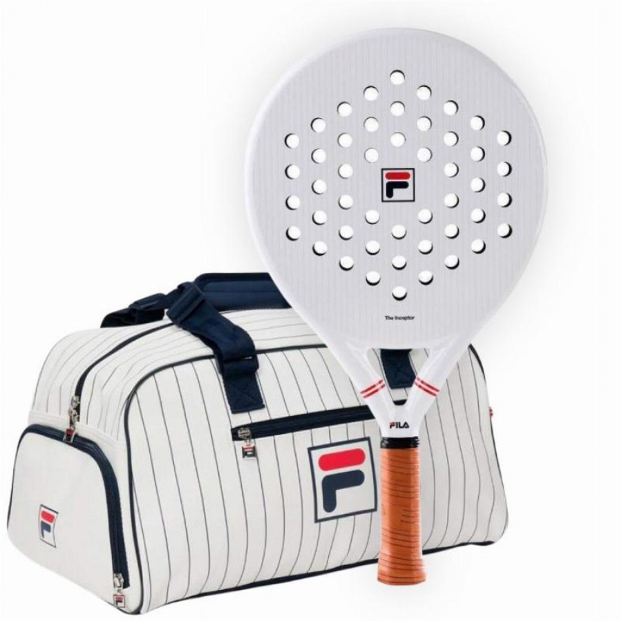 Pack Pala Fila The Inceptor Blanco y Paletero  Oferta + Barato