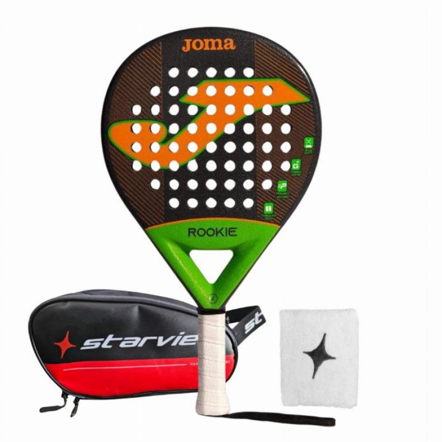 Pack Joma Rookie Black Orange Shovel with Toiletry Bag and Wristband   Offer + Cheap