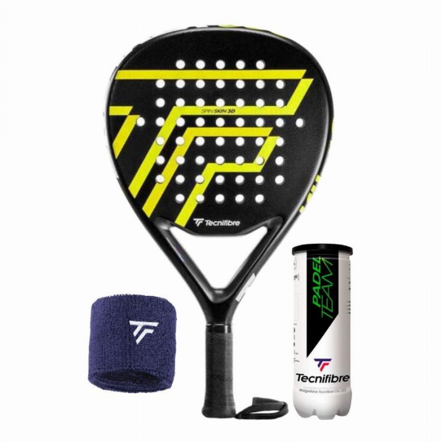 Pack Tecnifibre Wall Breaker 360 Racket with Wristband and Balls  Offer + Cheap