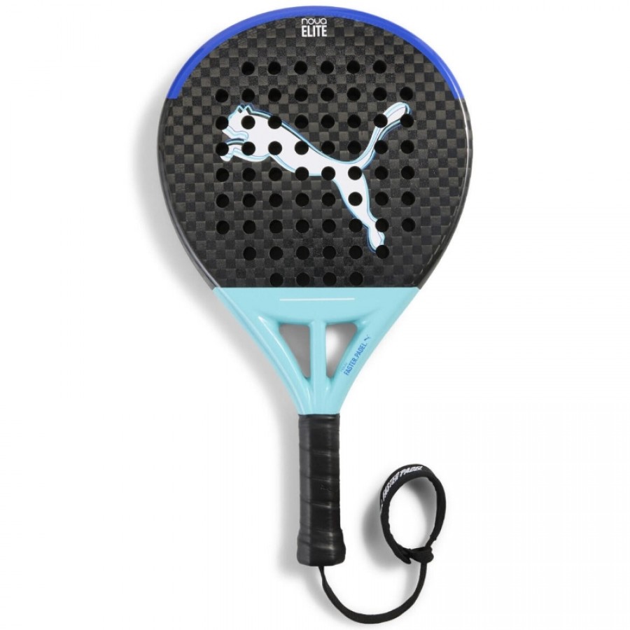 Raquete Puma Nova Elite Control Preto Azul Turquesa  Oferta + Barato