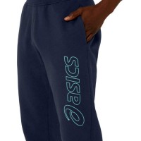 Asics Logo Midnight Blue Green Pants  Offer + Cheap