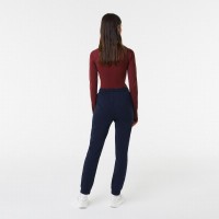 Pantalon Lacoste Azul Marino Mujer  Oferta + Barato