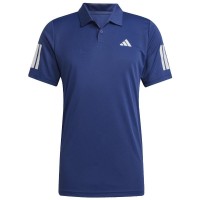 Adidas Club 3 Stripes Dark Blue Polo