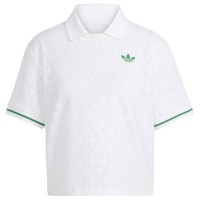 Polo Adidas Original Pro London Blanco Mujer  Offre - Pas cher