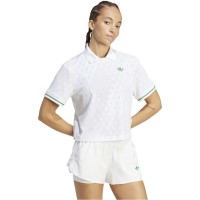 Polo Adidas Original Pro London Blanco Mujer  Offre - Pas cher