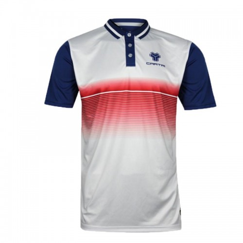 Cartri Roterdam White Navy Blue Polo Shirt