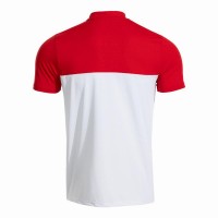 Polo Joma A1 Padel Blanco Rojo  Oferta + Barato