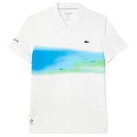 Polo Lacoste Daniil Medvedev Regular Blanc  Offre - Pas cher